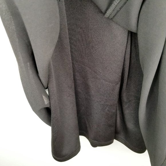 Want and Need Crochet Sleeve Shift Dress Black - Picture 10 of 14